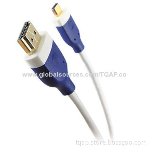 High Performance with Ethernet Micro HDMI 19pin Male to Male Cable